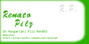 renato pilz business card